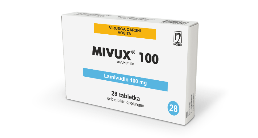 Mivux® 100mg Qobiq Bilan Qoplangan Tabletkalar №28
