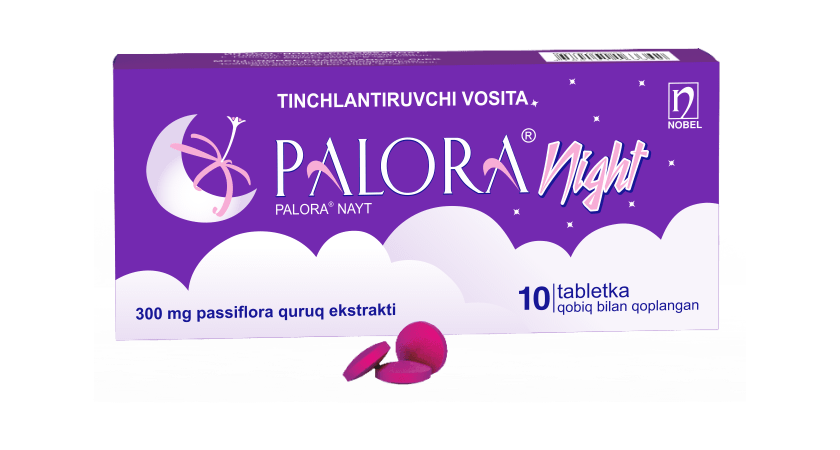 Palora® Nayt 300mg Qobiq Bilan Qoplangan Tabletkalar №10