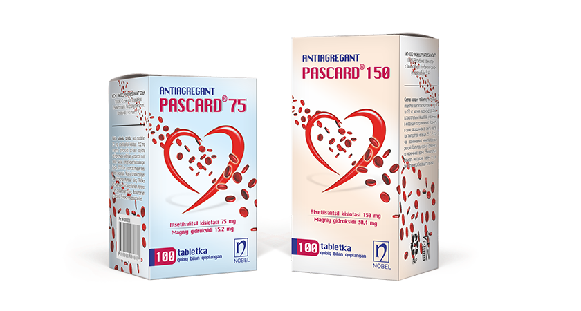 Pascard 75 / 150 mg; 15.2mg / 30.4 mg tabletkalar № 100
