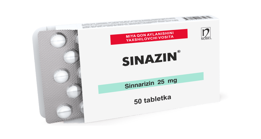 Sinazin® 25mg Tabletkalar №50