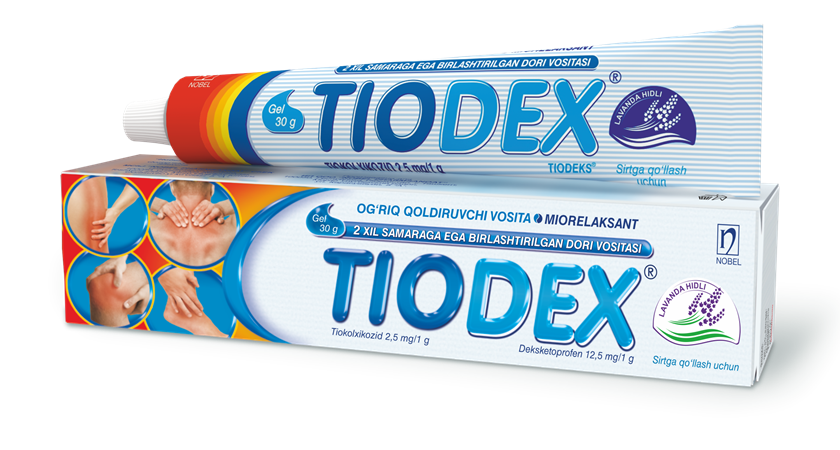 Tiodex 2,5mg/1g gel 30g