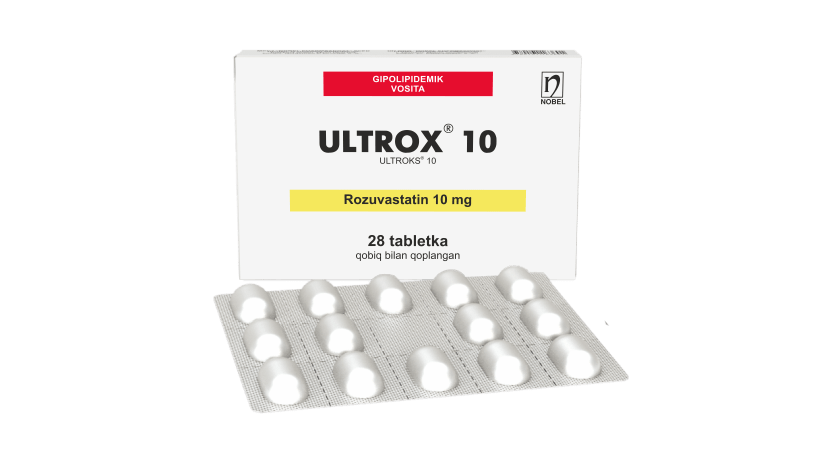 Ultrox® 10mg Qobiq Bilan Qoplangan Tabletkalar №28