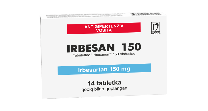 Ирбесан 150 мг таблетки, покрытые оболочкой №14