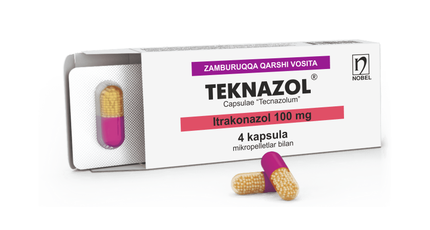 Текназол ® 100 мг микрогранулы капсулы №4