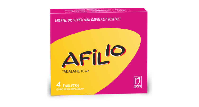 Afil 10mg Qobiq Bilan Qoplangan Tabletkalar №4