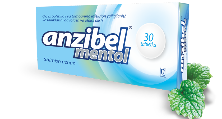 Anzibel® menthol-flavored lozenges №30