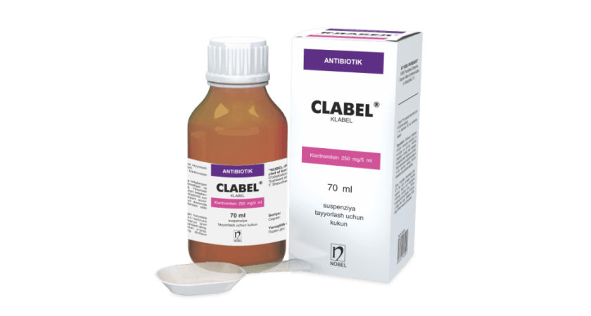 Clabel® 250mg/5ml 70ml Suspenziya Tayorlash Uchun Kukun