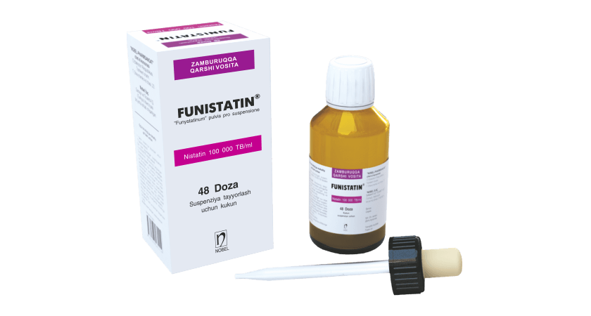 Funistatin® 100 000TB/ml Suspenziya Tayorlash Uchun 7,5g Kukun