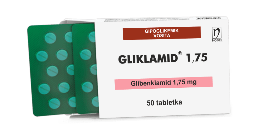 Gliklamid® 1,75mg Tabletkalar №50