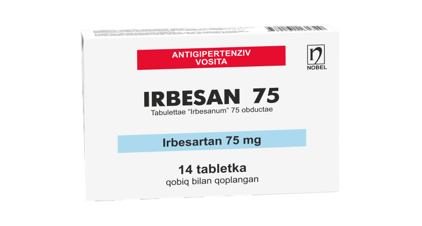 Irbesan 75mg Qobiq Bilan Qoplangan Tabletkalar №14