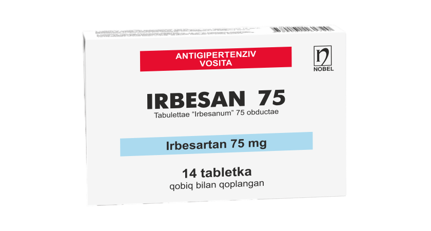 Irbesan 75mg  Qobiq Bilan Qoplangan Tabletkalar №14