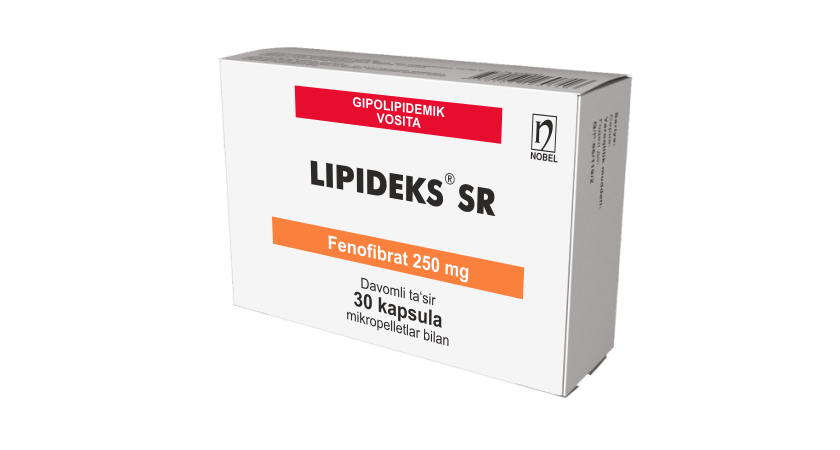 Lipidex® SR 250mg Davomli Ta‘sir Mikropelletlar Bilan Kapsulalar №30