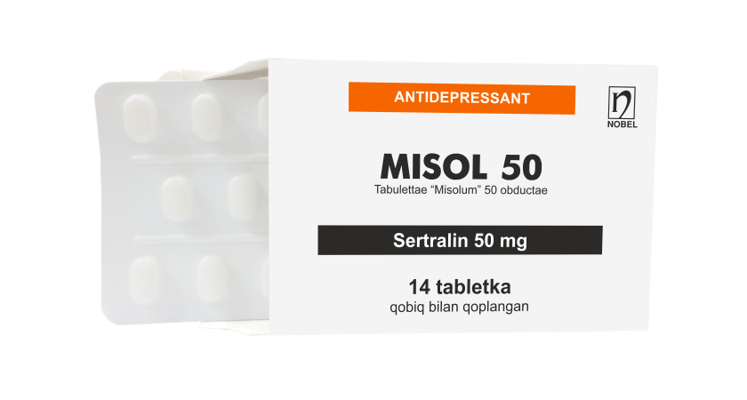 Misol 50mg Qobiq Bilan Qoplangan Tabletkalar №14