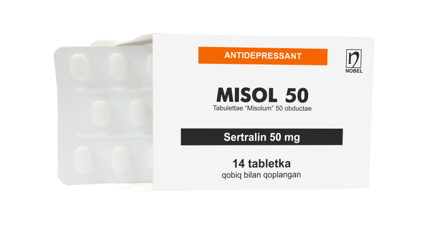 Misol 50mg Qobiq Bilan Qoplangan Tabletkalar  №14