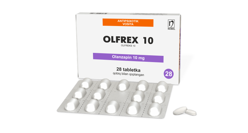 Olfrex 5mg Qobiq Bilan Qoplangan Tabletkalar №28