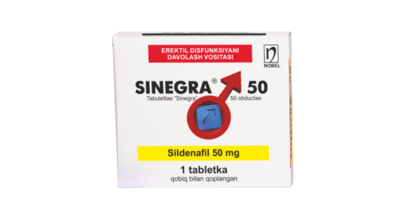 Sinegra® 50mg Qobiq Bilan Qoplangan Tabletkalar №1