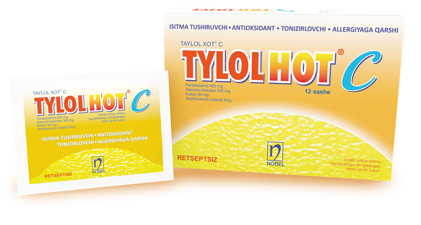 Tylol hot C 400mg / 300mg / 50mg / 5mg 12 sashe