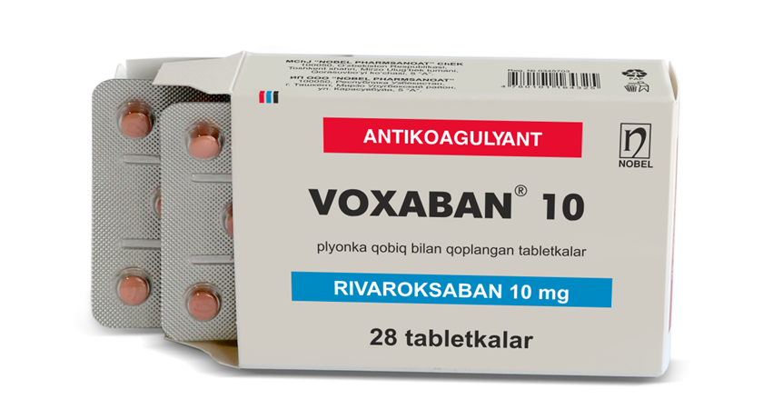 Voxaban 10mg tablets №28