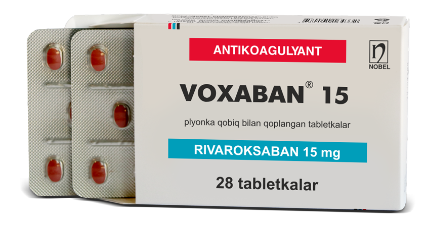 Voxaban 15mg tablets №28